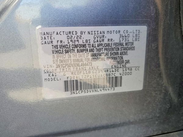 2022 NISSAN KICKS SR