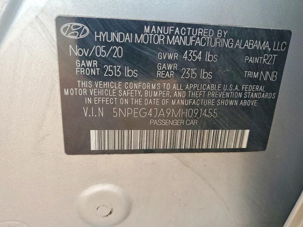 2021 HYUNDAI SONATA SE