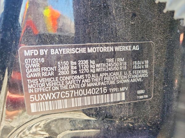 2017 BMW X3 xDrive35i