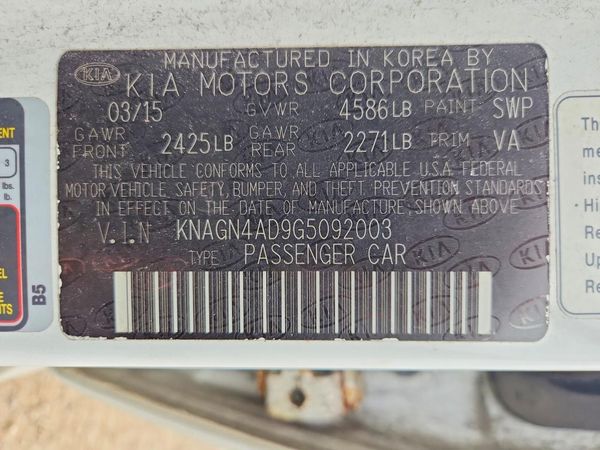 2016 KIA OPTIMA