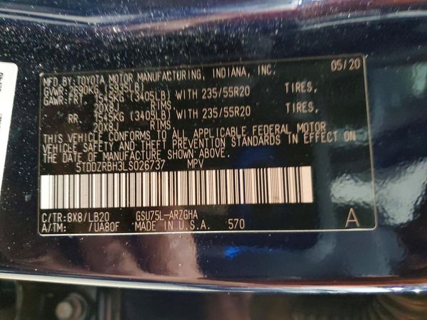 2020 TOYOTA HIGHLANDER Limited