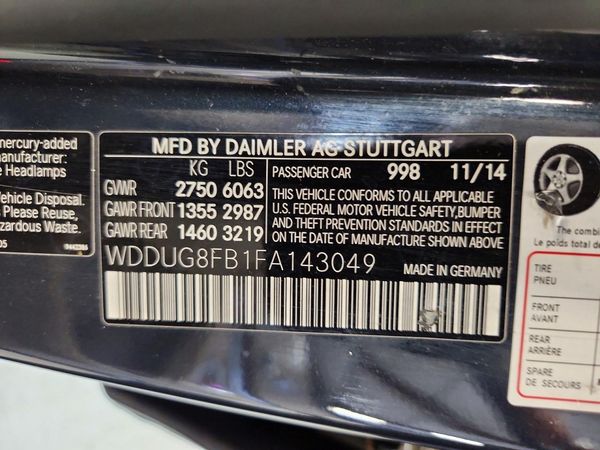 2015 MERCEDES-BENZ S S550