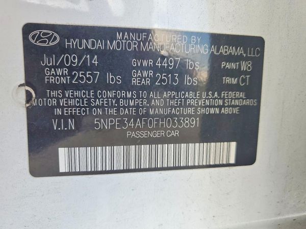 2015 HYUNDAI SONATA