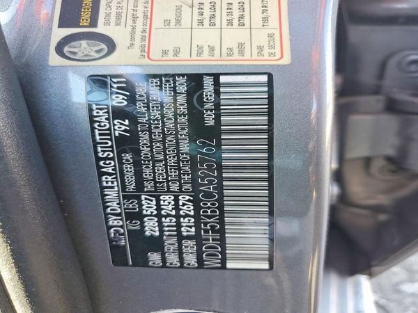 2012 MERCEDES-BENZ E
