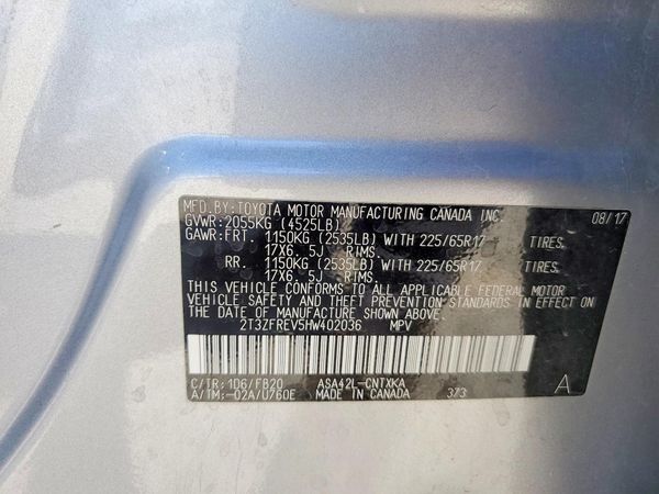 2017 TOYOTA RAV4 LE