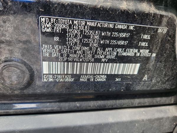 2020 TOYOTA RAV4 XLE