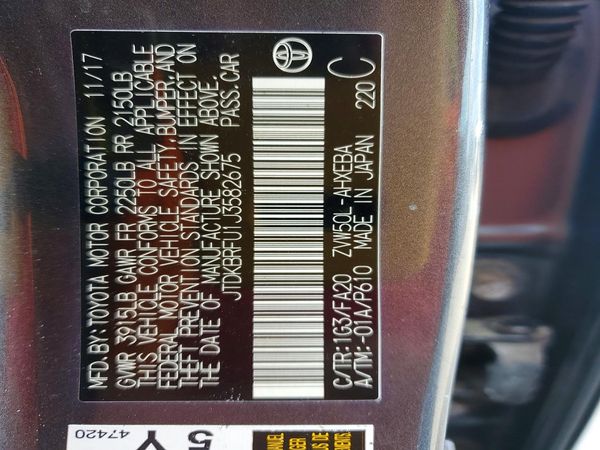 2018 TOYOTA PRIUS One/Two