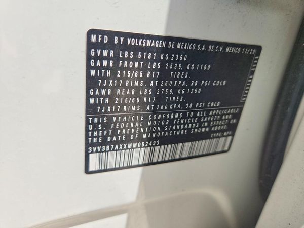 2021 VOLKSWAGEN TIGUAN SE, SE R-Line Black, SEL