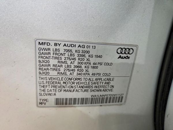 2013 AUDI Q7 Premium Plus