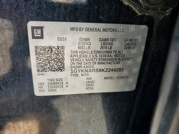 2019 CADILLAC XT5