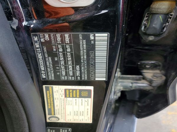 2012 MERCEDES-BENZ ML ML350 BLUETEC 4-MATIC