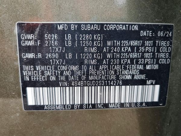 2025 SUBARU OUTBACK Wilderness