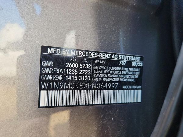 2023 MERCEDES-BENZ EQB EQB300 4MATIC