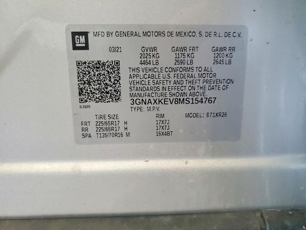 2021 CHEVROLET EQUINOX LT (1LT)