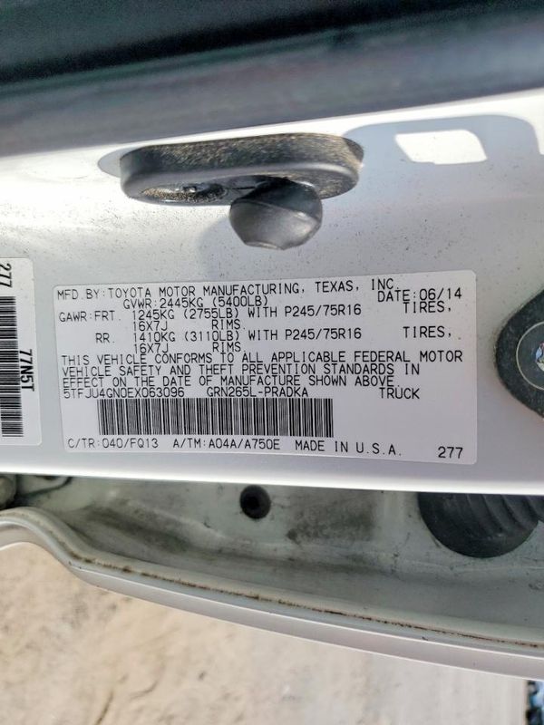 2014 TOYOTA TACOMA Delux Grade