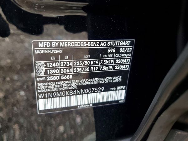 2022 MERCEDES-BENZ EQB EQB300 4MATIC
