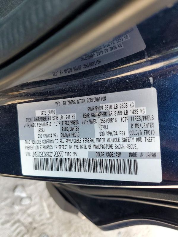 2016 MAZDA CX-9