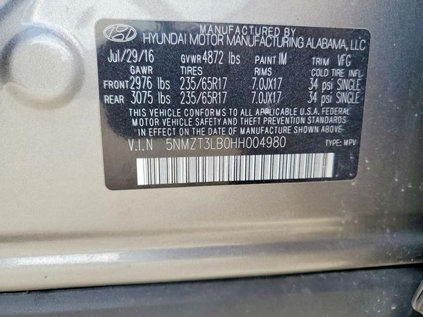 2017 HYUNDAI SANTA FE Sport Base