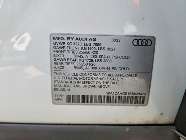 2024 AUDI Q8 E-TRON quattro Preminum Plus