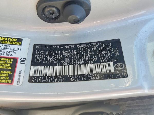 2014 TOYOTA COROLLA