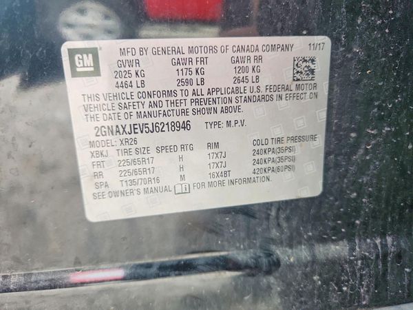 2018 CHEVROLET EQUINOX LT (1LT)