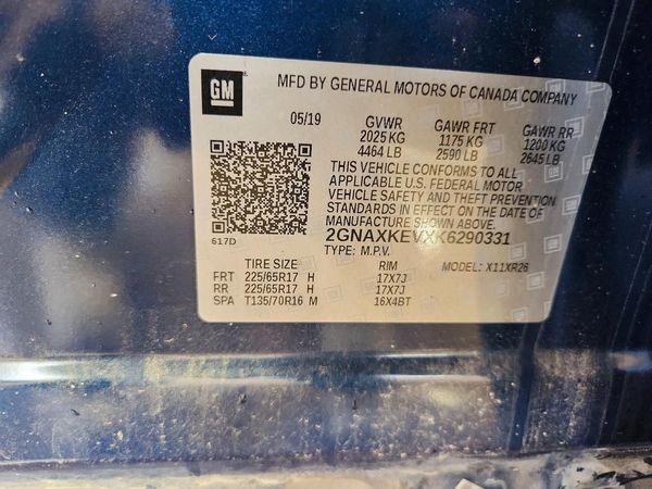 2019 CHEVROLET EQUINOX LT (1LT)