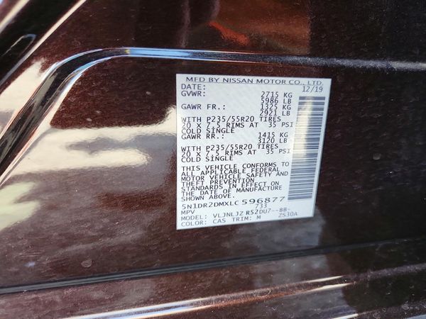 2020 NISSAN PATHFINDER