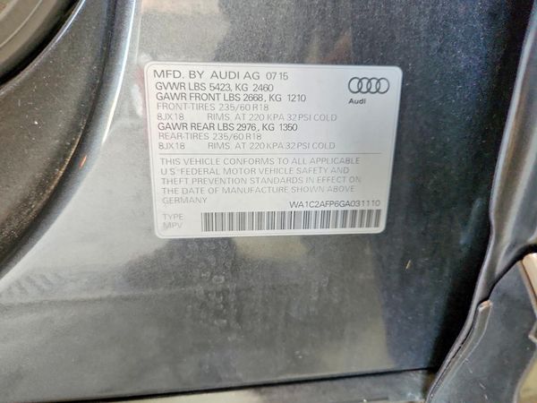 2016 AUDI Q5