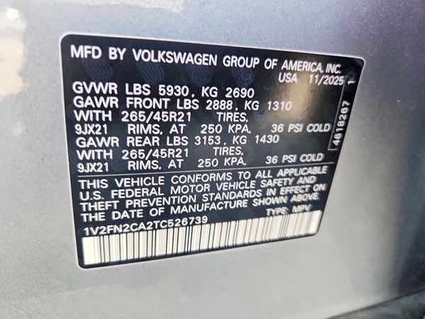 2026 VOLKSWAGEN ATLAS