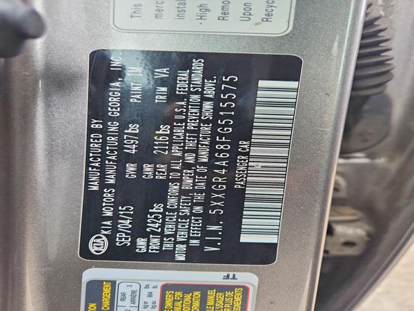 2015 KIA OPTIMA TOP (High Grade)