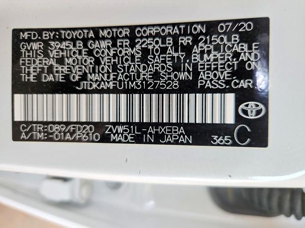 2021 TOYOTA PRIUS