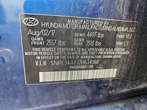 2018 HYUNDAI SONATA