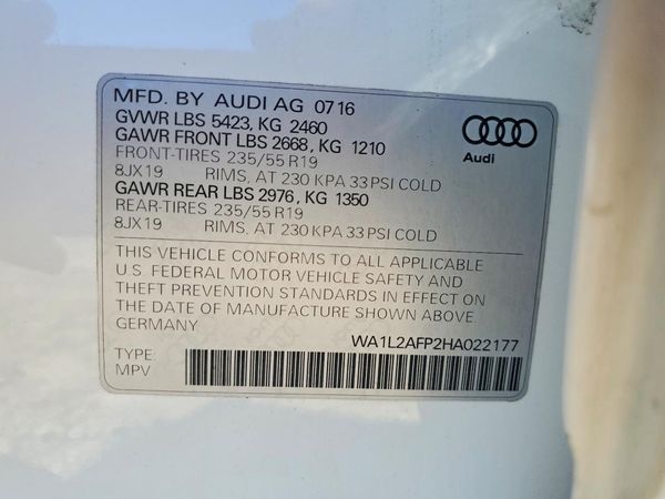2017 AUDI Q5 quattro Premium Plus