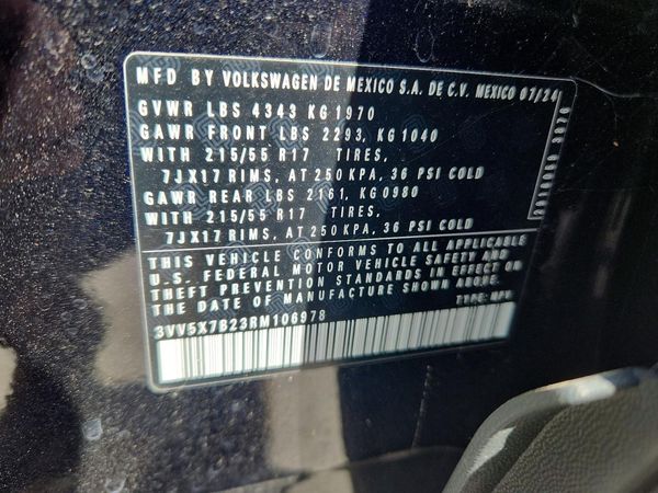 2024 VOLKSWAGEN TAOS