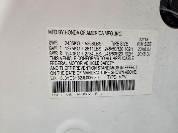 2018 ACURA MDX ADVANCE