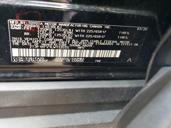 2020 TOYOTA RAV4 XLE