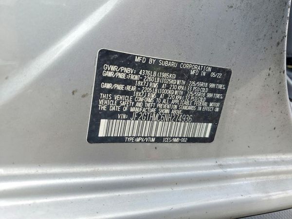 2022 SUBARU CROSSTREK Limited