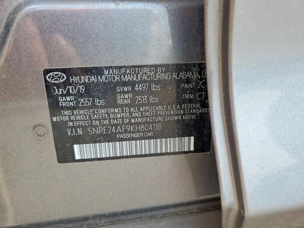 2019 HYUNDAI SONATA Eco Turbo, SE