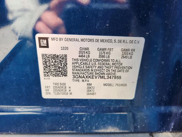 2021 CHEVROLET EQUINOX LT (1LT)