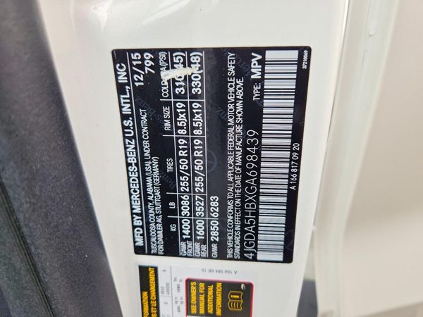 2016 MERCEDES-BENZ GLE GLE350