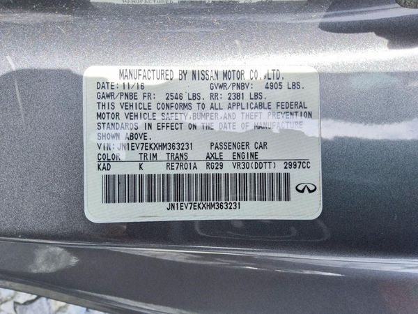 2017 INFINITI Q60