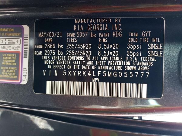 2021 KIA SORENTO SX, SXP