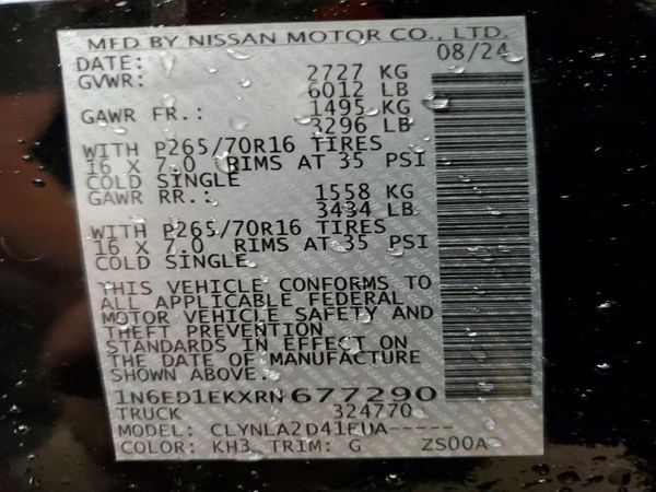 2024 NISSAN FRONTIER