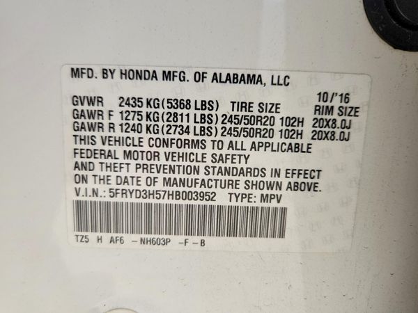 2017 ACURA MDX Tech
