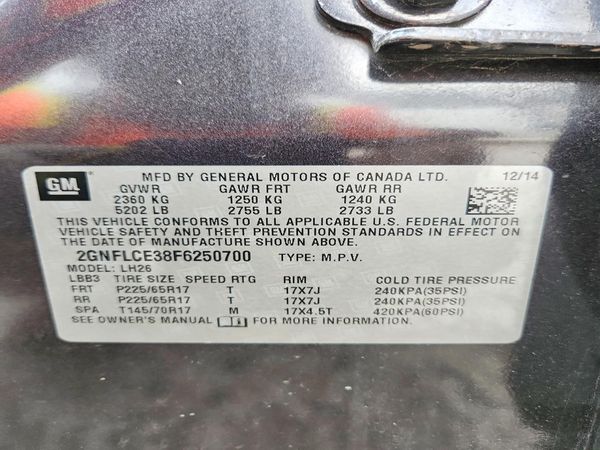 2015 CHEVROLET EQUINOX