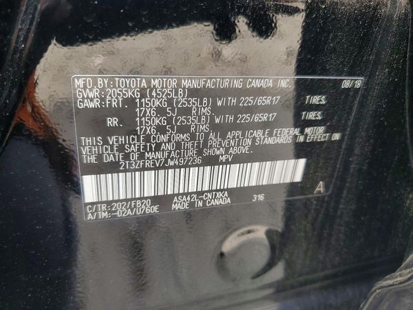 2018 TOYOTA RAV4 LE