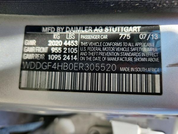 2014 MERCEDES-BENZ C C250