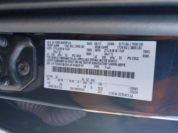 2018 FORD F150