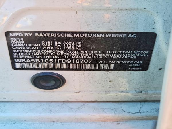 2015 BMW 535