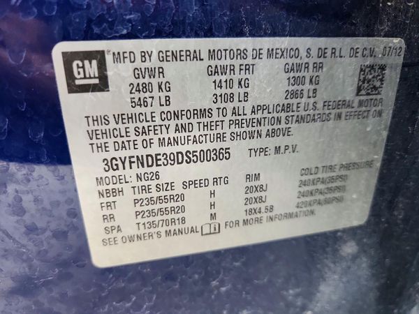 2013 CADILLAC SRX Performance